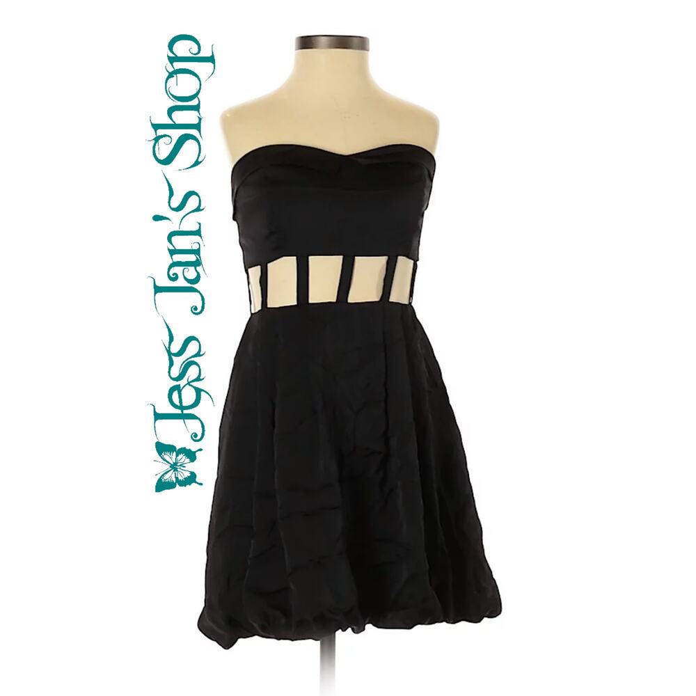 Keepsake Here and Now Bubble Dress Black Size 4